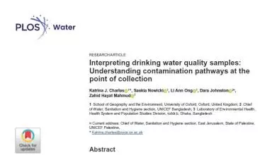 drinking water quality samples cover