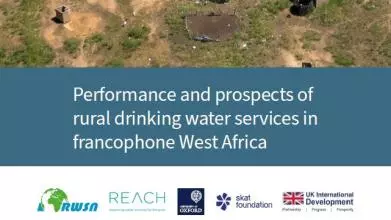 Report cover: Performance and prospects of rural drinking water services in francophone West Africa