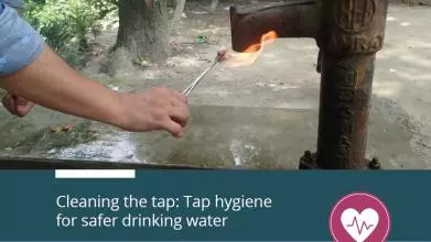 Cleaning the tap cover