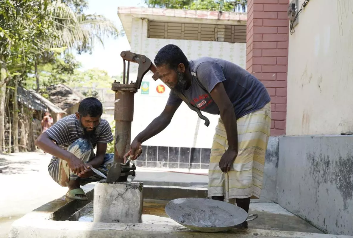 Fixing a school water supply